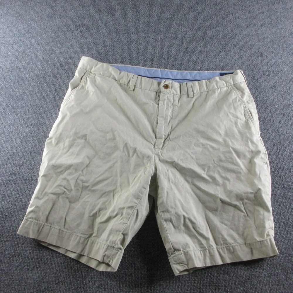 Polo Ralph Lauren Shorts Mens 38 Beige Classic Fit Chino 9 Inseam Cotton Casual